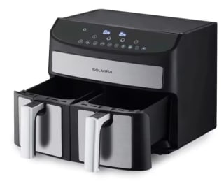 Solmira Freidora de Aire sin Aceite, Doble, Gran Capacidad 8L, 1700W por 42,61€.