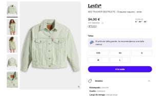 Levi's 90S Trucker Destructe Chaqueta vaquera por 34€