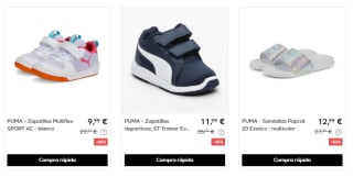 Hasta 80% descuento en ropa y calzado Puma desde 4,99€ ofertazas
