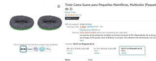Pack 2ud Cama Suave para Pequeños Mamíferos marca trixie 16x15cm por 3,96€