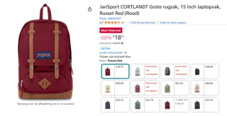 Rugzak Jansport Cortlandt voor €18,31 bij Amazon