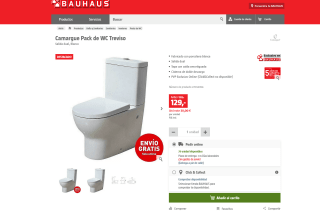 Camargue Pack de WC Treviso Salida dual Blanco por 129€