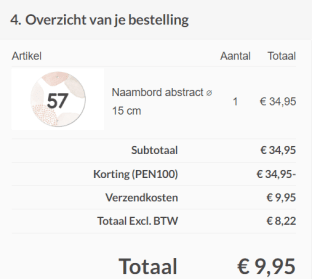 Gepersonaliseerd huisnummerbordje gratis dmv code bij Canvas Company