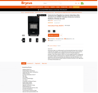 Estufa de Gas Plegable por solo 53,44€