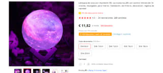 Lámpara de luna con impresión 3D por solo 8.27€
