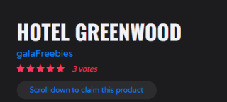 Hotel Greenwood gratis via Indiegala