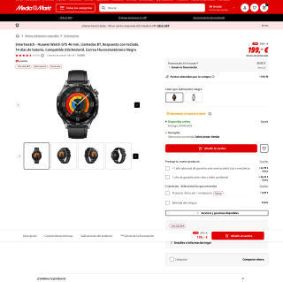 Smartwatch Huawei Watch GT5 46 mm por solo 169,15€