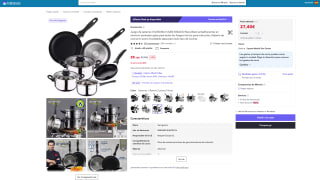 Juego de sartenes (16/20/24cm) SAN IGNACIO Navy Black antiadherentes por 27,40€