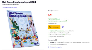 Het Grote Speelgoedboek 2024 voor €0,01 via Bol