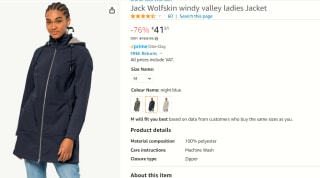 Jack Wolfskin WINDY VALLEY COAT - Outdoorjas Dames voor €41,51 bij Amazon