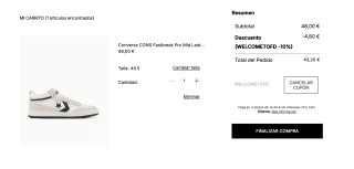 Zapatillas CONVERSE Cons Fastbreak Pro Mid Leather por 43,20€