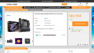 Gigabyte B650M Aorus Elite AX por 185,95€