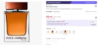 Perfumes Dolce & Gabbana THE ONE FOR MEN 50ml por 29,74€