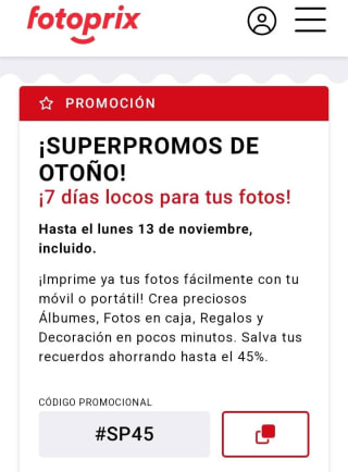 -45% en Álbumes y Fotolibros.