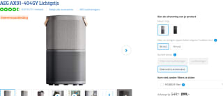 AEG AX91-404GY luchreiniger voor €299 bij Coolblue