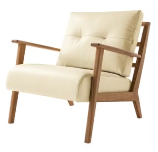 Fauteuil TIMON - Cuir véritable à 799,99€