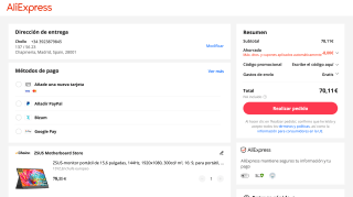 ZSUS Monitor portátil de 15" por 70,11€