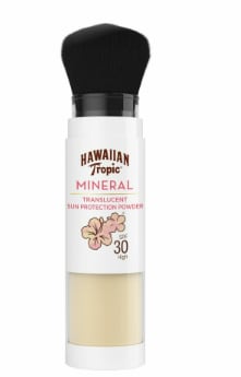 2x Hawaiian Tropic Mineral Powder Brush SPF 30 4,25 gram voor €26,99 bij Plein
