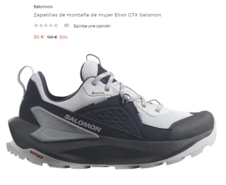 Zapatillas de montaña de mujer Elixir GTX Salomon por 90€