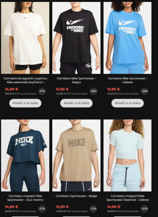 Rebajas hasta 80% Nike calzado y ropa precios de locura