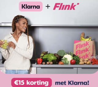 €15 korting op je bestelling bij Flink dmv betalen met Klarna