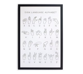 Cuadro PLAYMOBIL de aprendizaje lenguaje de signos 1.2x40x30cm por solo 17,99€