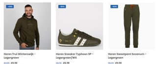 50% korting op herenkleding en - schoenen bij Q1905