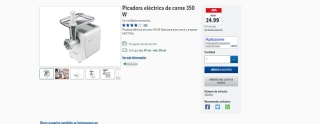 Picadora eléctrica de carne de 350 W por 24.99€