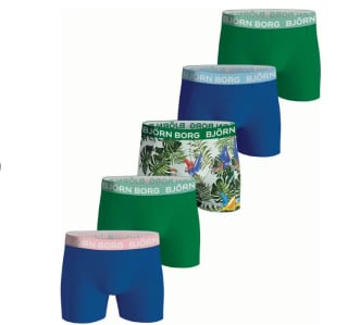 Björn Borg boxershort - set van 5 voor €16,16 bij Ibood