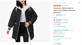 Chamarra Termica Katiusha Premium por $291 | Descuento Mercado Libre