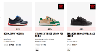 10% extra korting op geselecteerde sale items tot 50% bij Clarks