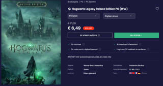 Hogwarts Legacy Deluxe Edition voor €6,49 bij CDkeys