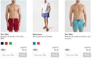 Salsa Jeans y Tom Tailor - Bañador por 15€