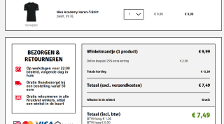 Nike Academy Heren-T-Shirt voor €7,49 bij Kruidvat