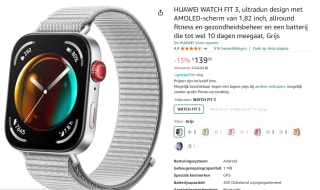 HUAWEI WATCH FIT 3, Ultra Slim Design voor €139 met Amazon prime