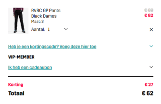 30% korting op geselecteerde broeken bij Revolutionrace