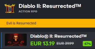 Diablo II: Resurrected voor €13,19 bij Battle.net