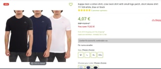Kappa heren shirt voor €4,07 bij Outlet46