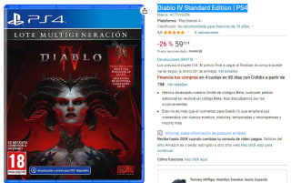 Videojuego Diablo IV Standard Edition PS4 por 59,50€