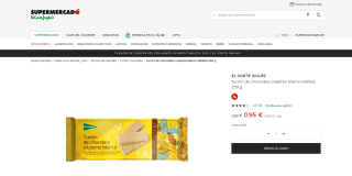 Recopolación turrón de cholocate el Corte inglés por 0,95€