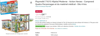 PLAYMOBIL Action Heroes 71615 Nieuw ziekenhuis voor €64,29 met Amazon Priime