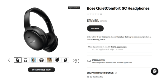 Bose QuietComfort SC Headphones - £189.95