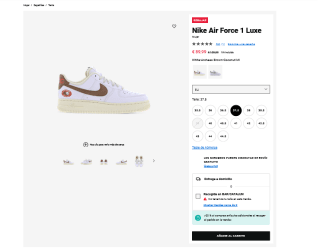 Zapatillas Nike Air Force 1 Luxe por solo 89,99€