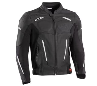 Chaqueta moto IXON Ceros en CUERO Clase AAA Ventilada por solo 189€