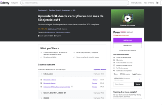 Aprende SQL desde cero: Curso con mas de 50 ejercicios Gratis