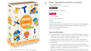 Juego Diset Aprendo en positivo Las Letras por 7,89€