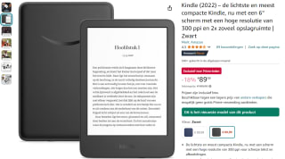 Amazon Kindle 6” e-reader voor €89,99 via Amazon Prime