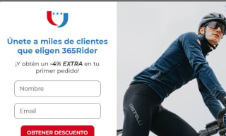 -4% descuento para tu primera compra en 365rider