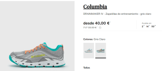 Calzado Columbia desde solo 38€ grandes ofertas