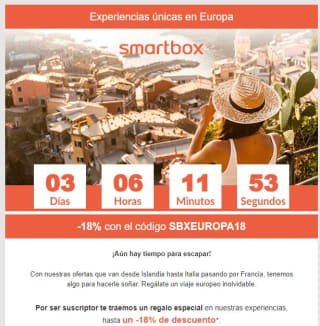18% descuento en experiencias únicas en Europa